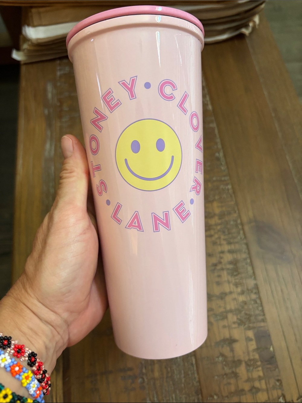 Stoney Clover Lane Blush Pink Logo Tumbler
